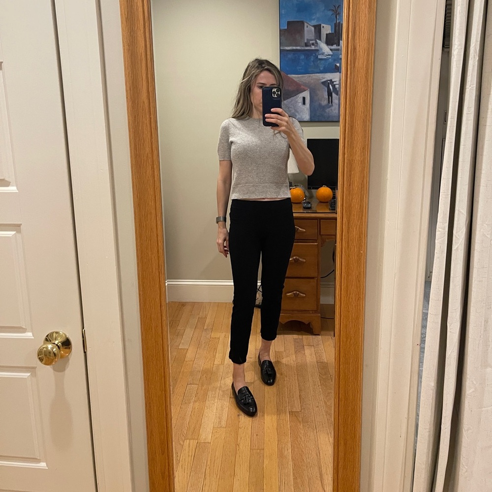 Eileen Fisher black stretchy pants PP